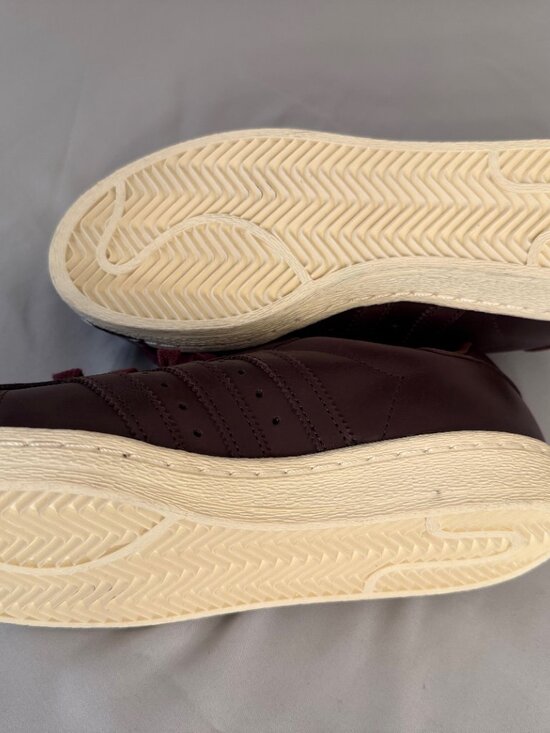 NWT Adidas Superstar 82 Work Boots Pack Shadow Red Leather Brown Shell Toe 6.5 main image 5